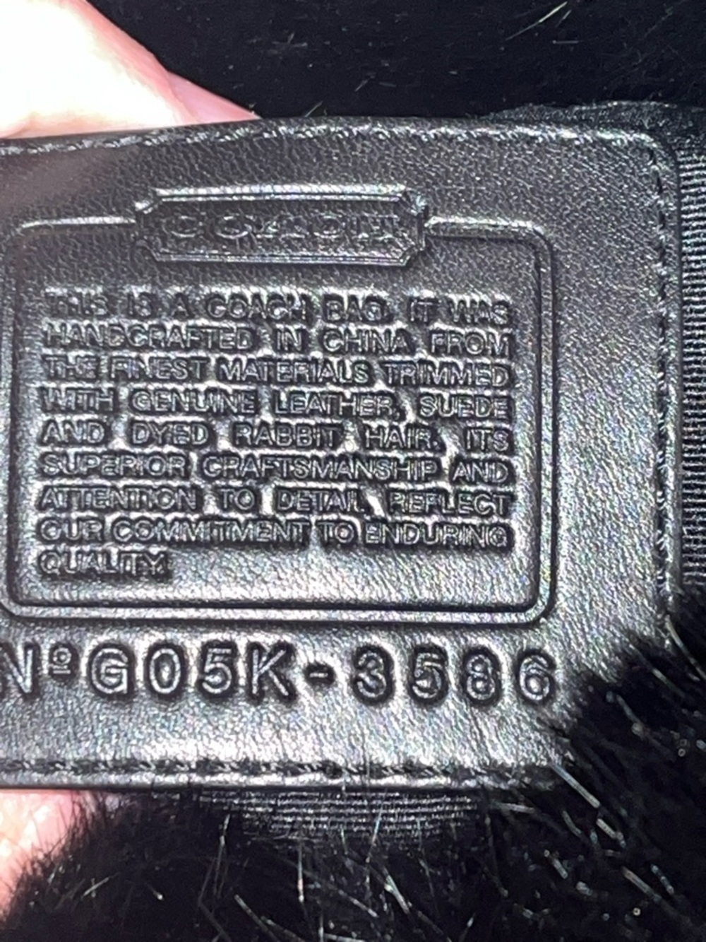 Coach SoHo Rabbit Fur Ski Hobo Handbag - Picture 7 of 10